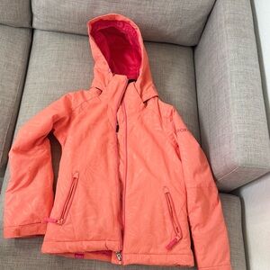 Roxy Vibrant Orange Kids Puffer Jacket